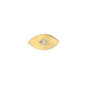 Jennifer Meyer Single Mini Evil Eye Stud Gold - One Size